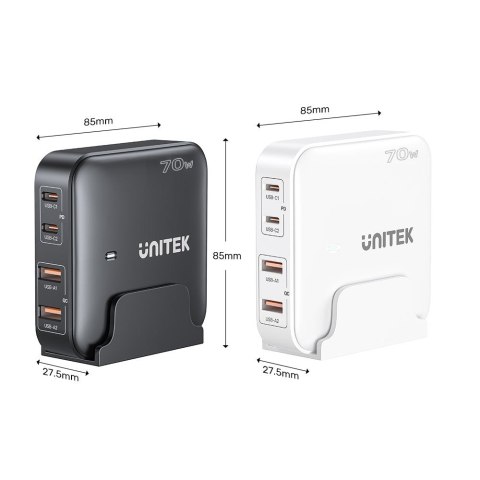 Sieciowa ładowarka GaN - Unitek P1229AWH01-EU | 100W 2x USB-C 2x USB-A Sieciowa ładowarka GaN - Unitek P1229AWH01-EU | 100W 2x USB-C 2x USB-A