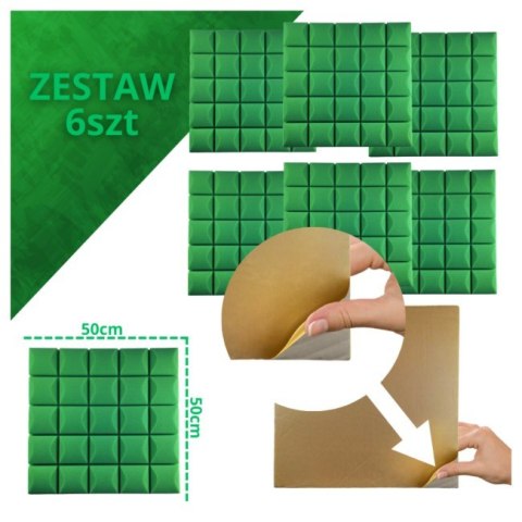 DNA AM5 GN panel akustyczny zestaw 6 szt. zielony DNA AM5 GN panel akustyczny zestaw 6 szt. zielony