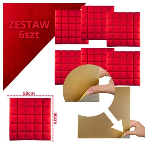 DNA AM5 RD panel akustyczny zestaw 6 szt. czerwony DNA AM5 RD panel akustyczny zestaw 6 szt. czerwony