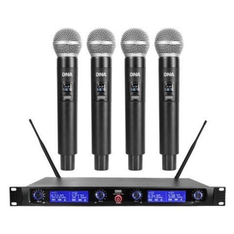 DNA WM4 VOCAL SET mikrofon bezprzewodowy 4x nadajn DNA WM4 VOCAL SET mikrofon bezprzewodowy 4x nadajn