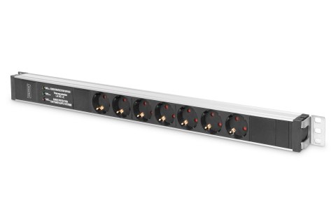 Digitus Listwa zasilająca PDU, 7x gniazdo schuko, 2.0m, 1x wtyk unischuko,16A, zabezpieczenie przepięciowe, filtr sieciowy, prof Digitus Listwa zasilająca PDU, 7x gniazdo schuko, 2.0m, 1x wtyk unischuko,16A, zabezpieczenie przepięciowe, filtr sieciowy, prof
