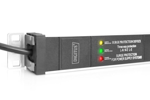 Digitus Listwa zasilająca PDU, 7x gniazdo schuko, 2.0m, 1x wtyk unischuko,16A, zabezpieczenie przepięciowe, filtr sieciowy, prof Digitus Listwa zasilająca PDU, 7x gniazdo schuko, 2.0m, 1x wtyk unischuko,16A, zabezpieczenie przepięciowe, filtr sieciowy, prof