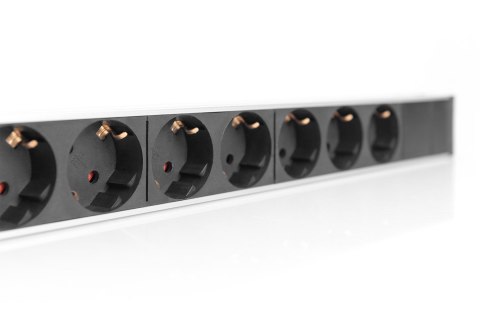 Digitus Listwa zasilająca PDU, 7x gniazdo schuko, 2.0m, 1x wtyk unischuko,16A, zabezpieczenie przepięciowe, filtr sieciowy, prof Digitus Listwa zasilająca PDU, 7x gniazdo schuko, 2.0m, 1x wtyk unischuko,16A, zabezpieczenie przepięciowe, filtr sieciowy, prof