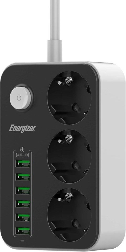 Energizer EPB2500W00EU rozgałęziacz 2 m 4 x gniazdo sieciowe Wewnętrzna Biały Energizer EPB2500W00EU rozgałęziacz 2 m 4 x gniazdo sieciowe Wewnętrzna Biały