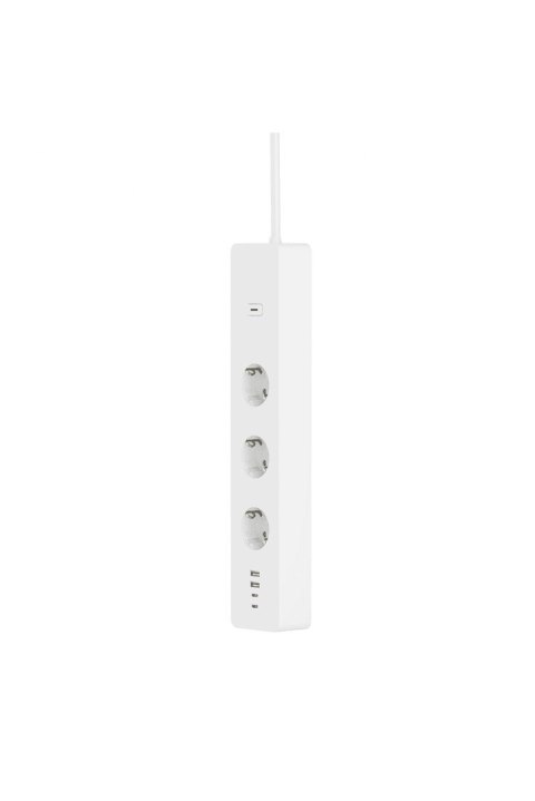 Inteligentna listwa zasilająca WOOX R6132 3xgniazdo sieciowe AC Typ F (CEE 7/4), 2xUSB, 2xUSB-C, WiFi, 1,5m, Biała Inteligentna listwa zasilająca WOOX R6132 3xgniazdo sieciowe AC Typ F (CEE 7/4), 2xUSB, 2xUSB-C, WiFi, 1,5m, Biała