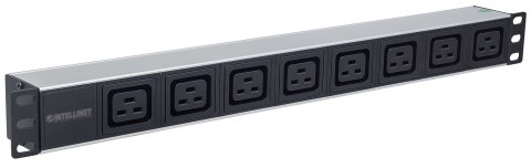 Intellinet 163613 rozdzielacz zasilania PDU 8 x gniazdo sieciowe 1U Czarny, Srebrny Intellinet 163613 rozdzielacz zasilania PDU 8 x gniazdo sieciowe 1U Czarny, Srebrny