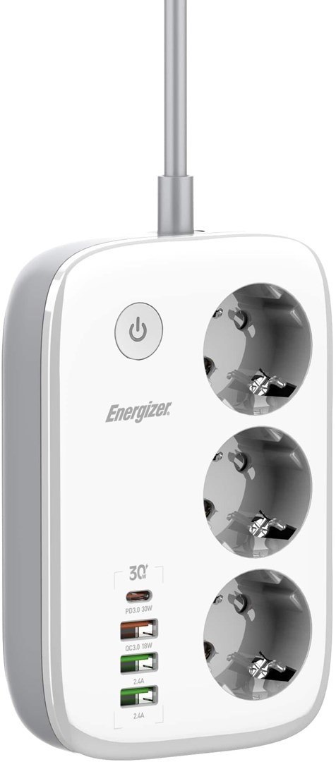 Listwa zasilająca Energizer z WiFi 3 gniazda EPB2500W02EU Listwa zasilająca Energizer z WiFi 3 gniazda EPB2500W02EU