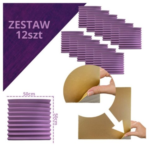Panel akustyczny DNA AM4 PR zestaw 12 szt. fioleto Panel akustyczny DNA AM4 PR zestaw 12 szt. fioleto