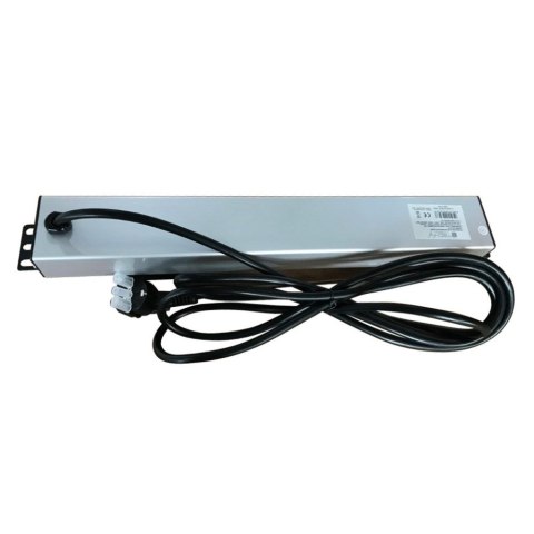 Techly I-CASE STRIP-16SH rozdzielacz zasilania PDU 6 x gniazdo sieciowe 1.5U Czarny, Srebrny Techly I-CASE STRIP-16SH rozdzielacz zasilania PDU 6 x gniazdo sieciowe 1.5U Czarny, Srebrny