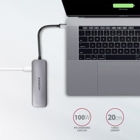Axagon HMC-5 stacja dokująca Przewodowa USB 3.2 Gen 1 (3.1 Gen 1) Type-C Szary Axagon HMC-5 stacja dokująca Przewodowa USB 3.2 Gen 1 (3.1 Gen 1) Type-C Szary