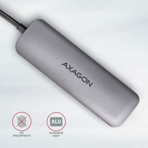 Axagon HMC-5 stacja dokująca Przewodowa USB 3.2 Gen 1 (3.1 Gen 1) Type-C Szary Axagon HMC-5 stacja dokująca Przewodowa USB 3.2 Gen 1 (3.1 Gen 1) Type-C Szary