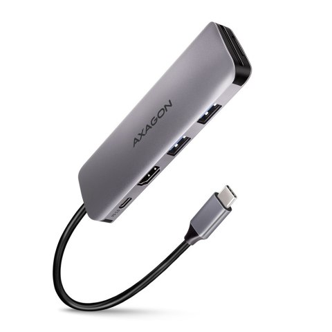Axagon HMC-5 stacja dokująca Przewodowa USB 3.2 Gen 1 (3.1 Gen 1) Type-C Szary Axagon HMC-5 stacja dokująca Przewodowa USB 3.2 Gen 1 (3.1 Gen 1) Type-C Szary
