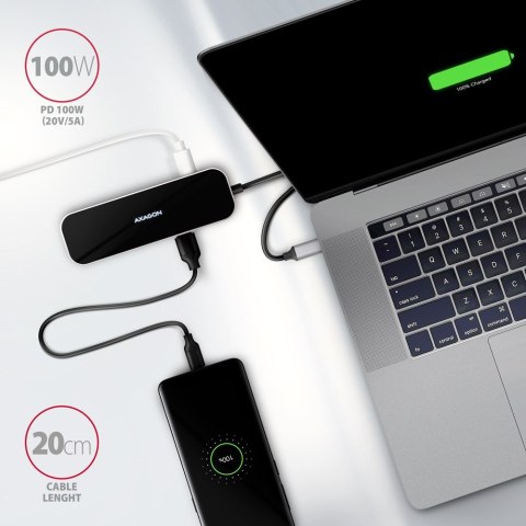 Axagon HMC-6GL stacja dokująca USB 3.2 Gen 1 (3.1 Gen 1) Type-C Czarny, Szary Axagon HMC-6GL stacja dokująca USB 3.2 Gen 1 (3.1 Gen 1) Type-C Czarny, Szary