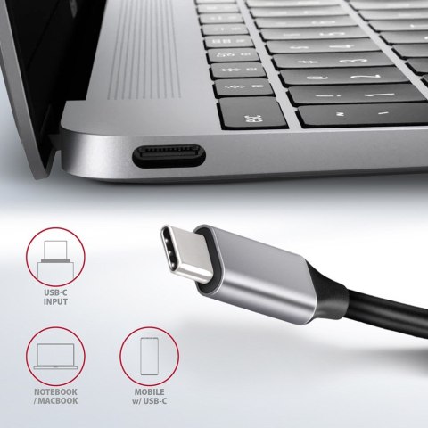 Axagon HMC-6GL stacja dokująca USB 3.2 Gen 1 (3.1 Gen 1) Type-C Czarny, Szary Axagon HMC-6GL stacja dokująca USB 3.2 Gen 1 (3.1 Gen 1) Type-C Czarny, Szary