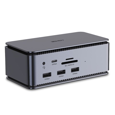 Lindy 43372 stacja dokująca Dokujący USB4 Antracyt Lindy 43372 stacja dokująca Dokujący USB4 Antracyt