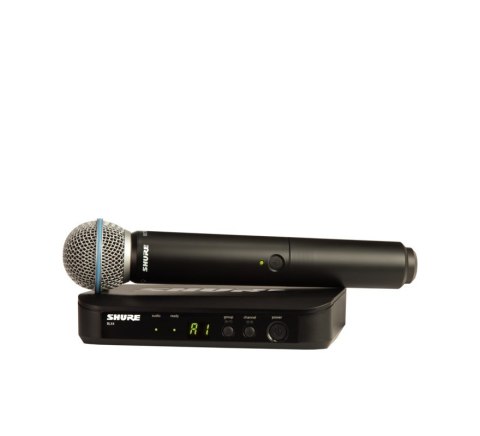 Shure BLX24E/B58-H8E - bezprzewodowy system wokalny z mikrofonem Beta 58A Shure BLX24E/B58-H8E - bezprzewodowy system wokalny z mikrofonem Beta 58A