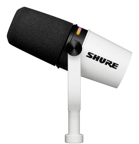 Shure MV7+-W - Mikrofon lektorski/wokalny ze złączem XLR/USB-C Białyv