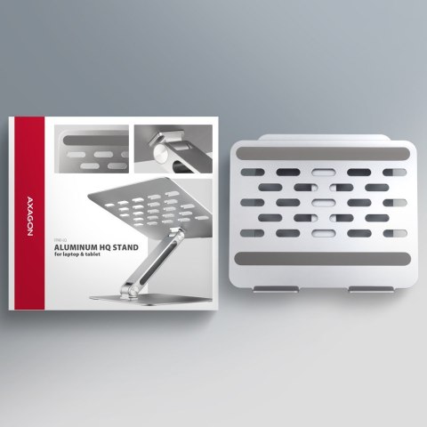Axagon STND-LQ stojak na laptop Podstawka na notebooka Szary 40,6 cm (16") Axagon STND-LQ stojak na laptop Podstawka na notebooka Szary 40,6 cm (16")