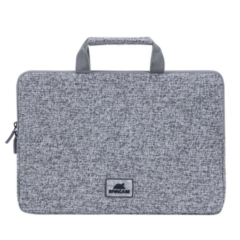 Etui na laptop 13,3" RIVACASE Anvik, jasny szare, z uchwytem, z materiału wodoodpornego, pluszowe wnętrze, tylna kieszeń na smar Etui na laptop 13,3" RIVACASE Anvik, jasny szare, z uchwytem, z materiału wodoodpornego, pluszowe wnętrze, tylna kieszeń na smar