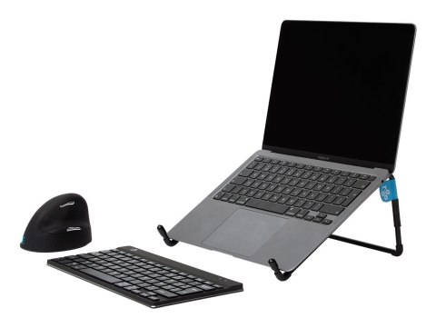 R-Go Tools R-Go Laptopständer 10"-22" Max.5KG Steel Travel juodas R-Go Tools R-Go Laptopständer 10"-22" Max.5KG Steel Travel juodas