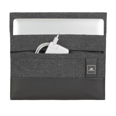Rivacase 8803 BLACK MELANGE torba na laptop 33,8 cm (13.3") Etui kieszeniowe Czarny