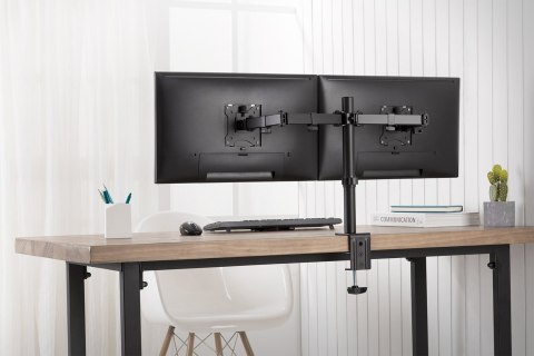 DIGITUS UCHWYT BIURKOWY PODWÓJNY Z ZACISKIEM 2XLCD MAX. 32" MAX. OBCIĄŻENIE 2X 8KG UCHYLNO-OBROTOWY CZARNY DA-90400 DIGITUS UCHWYT BIURKOWY PODWÓJNY Z ZACISKIEM 2XLCD MAX. 32" MAX. OBCIĄŻENIE 2X 8KG UCHYLNO-OBROTOWY CZARNY DA-90400