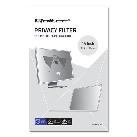 Filtr prywatyzujący Rodo Qoltec 51051 Filtr prywatyzujący Rodo Qoltec 51051