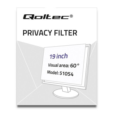 Filtr prywatyzujący Rodo Qoltec 51054 Filtr prywatyzujący Rodo Qoltec 51054