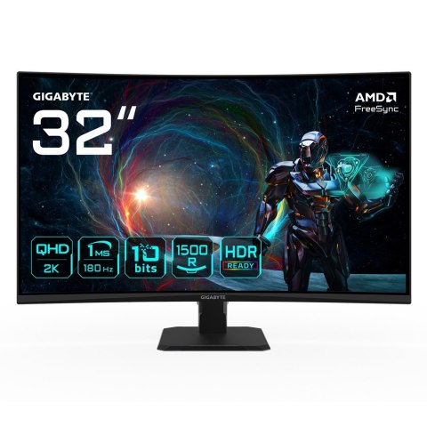 Gigabyte GS32QCA EU | 31.5" | VA | 180 Hz | 1 ms | 250 cd/m2 | HDMI ports quantity 2 Gigabyte GS32QCA EU | 31.5" | VA | 180 Hz | 1 ms | 250 cd/m2 | HDMI ports quantity 2