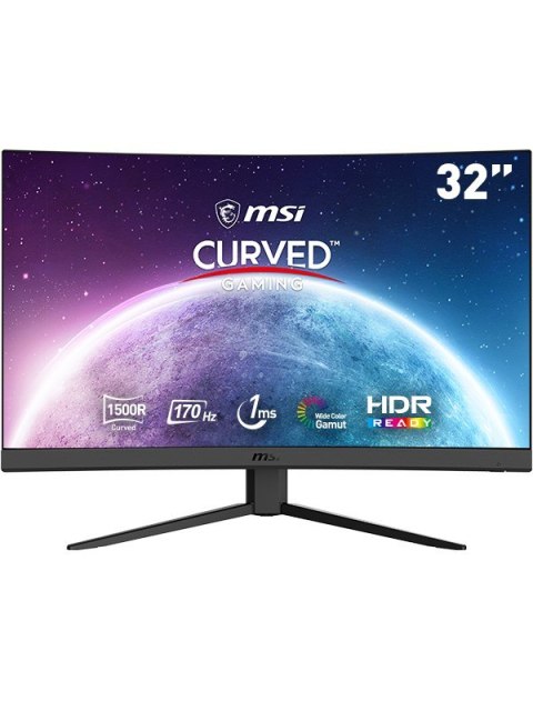 MSI G32CQ4DE E2 monitor komputerowy 80 cm (31.5") 2560 x 1440 px Wide Quad HD LCD Czarny MSI G32CQ4DE E2 monitor komputerowy 80 cm (31.5") 2560 x 1440 px Wide Quad HD LCD Czarny