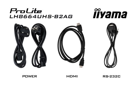 Monitor Iiyama 86-calowy model LH8664UHS-B2AG z HDMI i USB