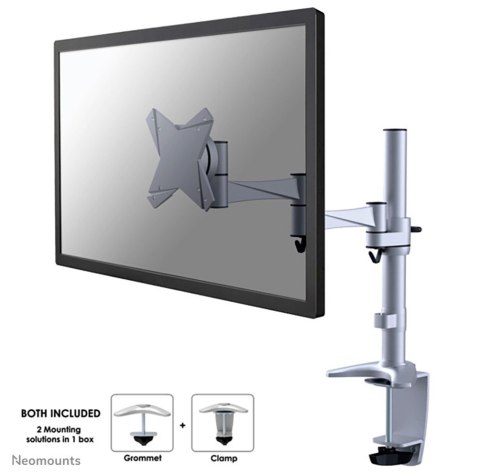 Neomounts FPMA-D1330SILVER uchwyt / stojak do monitorów 76,2 cm (30") Biurko Srebrny Neomounts FPMA-D1330SILVER uchwyt / stojak do monitorów 76,2 cm (30") Biurko Srebrny