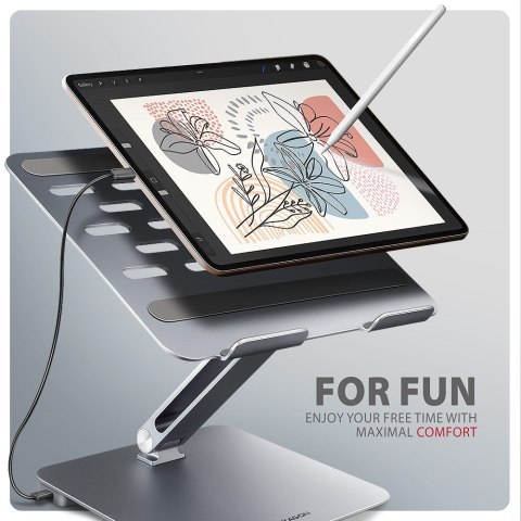 Stojak na laptop 10-16" + hub I/O 7 w 1 AXAGON Stojak na laptop 10-16" + hub I/O 7 w 1 AXAGON