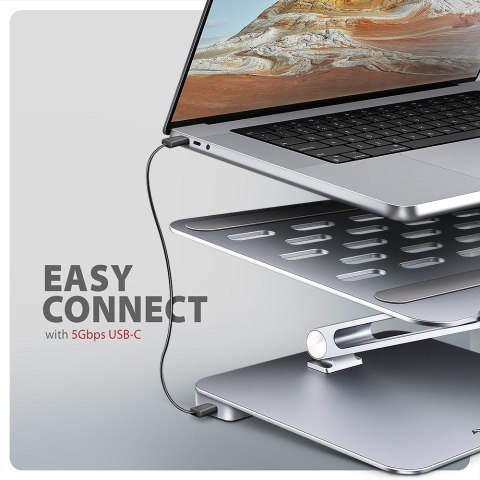 Stojak na laptop 10-16" + hub I/O 7 w 1 AXAGON Stojak na laptop 10-16" + hub I/O 7 w 1 AXAGON