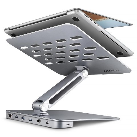 Stojak na laptop 10-16" + hub I/O 7 w 1 AXAGON Stojak na laptop 10-16" + hub I/O 7 w 1 AXAGON