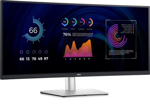DELL P Series P3424WE monitor komputerowy 86,7 cm (34.1") 3440 x 1440 px 4K Ultra HD LCD Czarny DELL P Series P3424WE monitor komputerowy 86,7 cm (34.1") 3440 x 1440 px 4K Ultra HD LCD Czarny