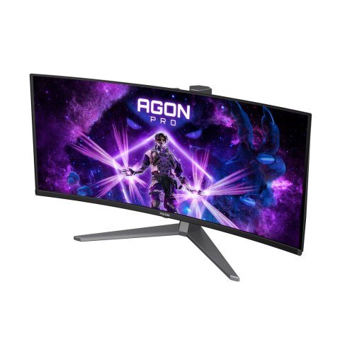AOC AGON PRO AG346UCD monitor komputerowy 86,4 cm (34") 3440 x 1440 px Wide Quad HD QD-OLED Czarny, Szary AOC AGON PRO AG346UCD monitor komputerowy 86,4 cm (34") 3440 x 1440 px Wide Quad HD QD-OLED Czarny, Szary