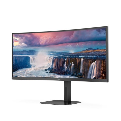 AOC V5 CU34V5C/BK LED display 86,4 cm (34") 3440 x 1440 px Wide Quad HD Czarny AOC V5 CU34V5C/BK LED display 86,4 cm (34") 3440 x 1440 px Wide Quad HD Czarny
