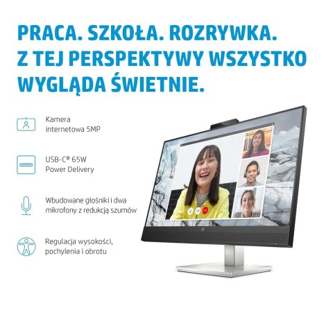 HP E-Series E27m G4 68,6 cm (27") 2560 x 1440 px monitor Quad HD Czarny HP E-Series E27m G4 68,6 cm (27") 2560 x 1440 px monitor Quad HD Czarny