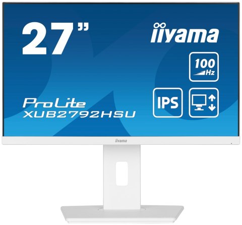 Iiyama ProLite XUB2792HSU-W6 LED display 68,6 cm (27") 1920 x 1080 px Full HD Biały Iiyama ProLite XUB2792HSU-W6 LED display 68,6 cm (27") 1920 x 1080 px Full HD Biały
