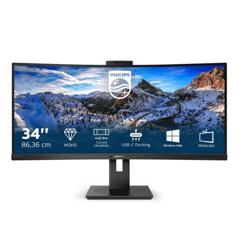 Philips P Line 346P1CRH/00 LED display 86,4 cm (34") 3440 x 1440 px UltraWide Quad HD Czarny Philips P Line 346P1CRH/00 LED display 86,4 cm (34") 3440 x 1440 px UltraWide Quad HD Czarny