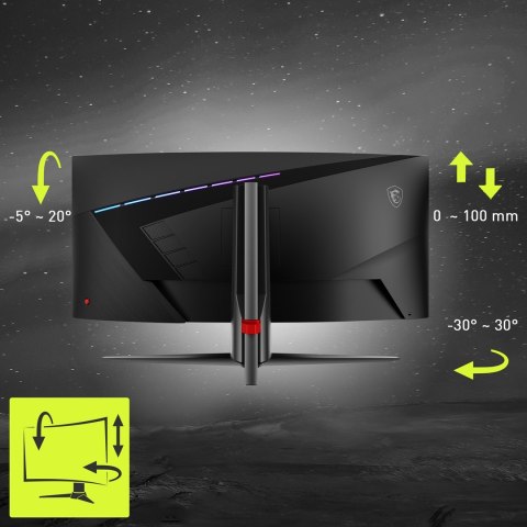 Zakrzywiony monitor do gier MSI MAG 345CQRDE 34" - Płaski ekran - 86,4 cm