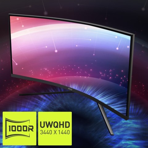 Zakrzywiony monitor do gier MSI MAG 345CQRDE 34" - Płaski ekran - 86,4 cm