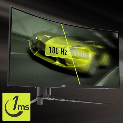 Zakrzywiony monitor do gier MSI MAG 345CQRDE 34" - Płaski ekran - 86,4 cm