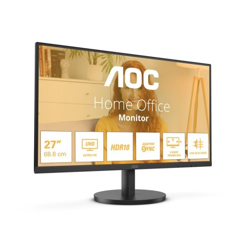 AOC B3 U27B3M monitor komputerowy 68,6 cm (27") 3840 x 2160 px 4K Ultra HD LCD Czarny AOC B3 U27B3M monitor komputerowy 68,6 cm (27") 3840 x 2160 px 4K Ultra HD LCD Czarny