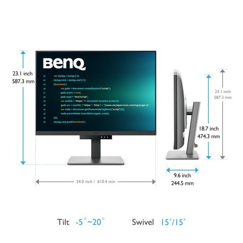 BenQ RD280U monitor komputerowy 71,6 cm (28.2") 3840 x 2560 px 4K Ultra HD Czarny BenQ RD280U monitor komputerowy 71,6 cm (28.2") 3840 x 2560 px 4K Ultra HD Czarny
