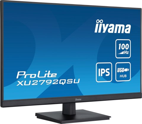 Iiyama ProLite monitor komputerowy 68,6 cm (27") 2560 x 1440 px Dual WQHD LED Czarny Iiyama ProLite monitor komputerowy 68,6 cm (27") 2560 x 1440 px Dual WQHD LED Czarny