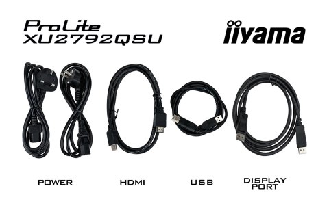 Iiyama ProLite monitor komputerowy 68,6 cm (27") 2560 x 1440 px Dual WQHD LED Czarny Iiyama ProLite monitor komputerowy 68,6 cm (27") 2560 x 1440 px Dual WQHD LED Czarny