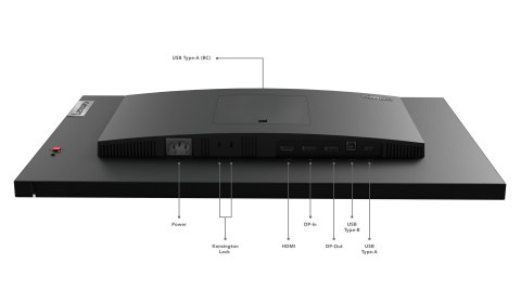 Lenovo ThinkVision P24q-30 LED display 60,5 cm (23.8") 2560 x 1440 px Quad HD Czarny Lenovo ThinkVision P24q-30 LED display 60,5 cm (23.8") 2560 x 1440 px Quad HD Czarny