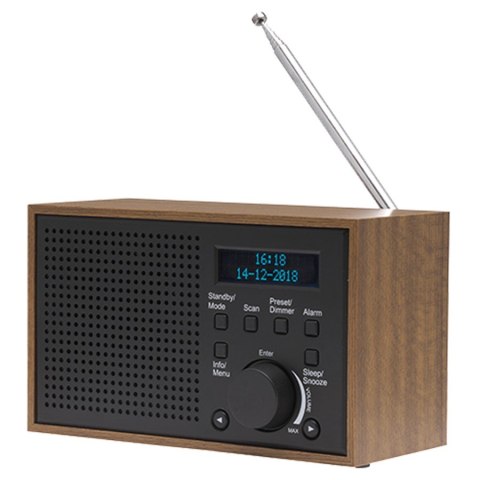 Denver DAB-46DARK GREY radio Internet Analogowe i cyfrowe Czarny, Brązowy Denver DAB-46DARK GREY radio Internet Analogowe i cyfrowe Czarny, Brązowy